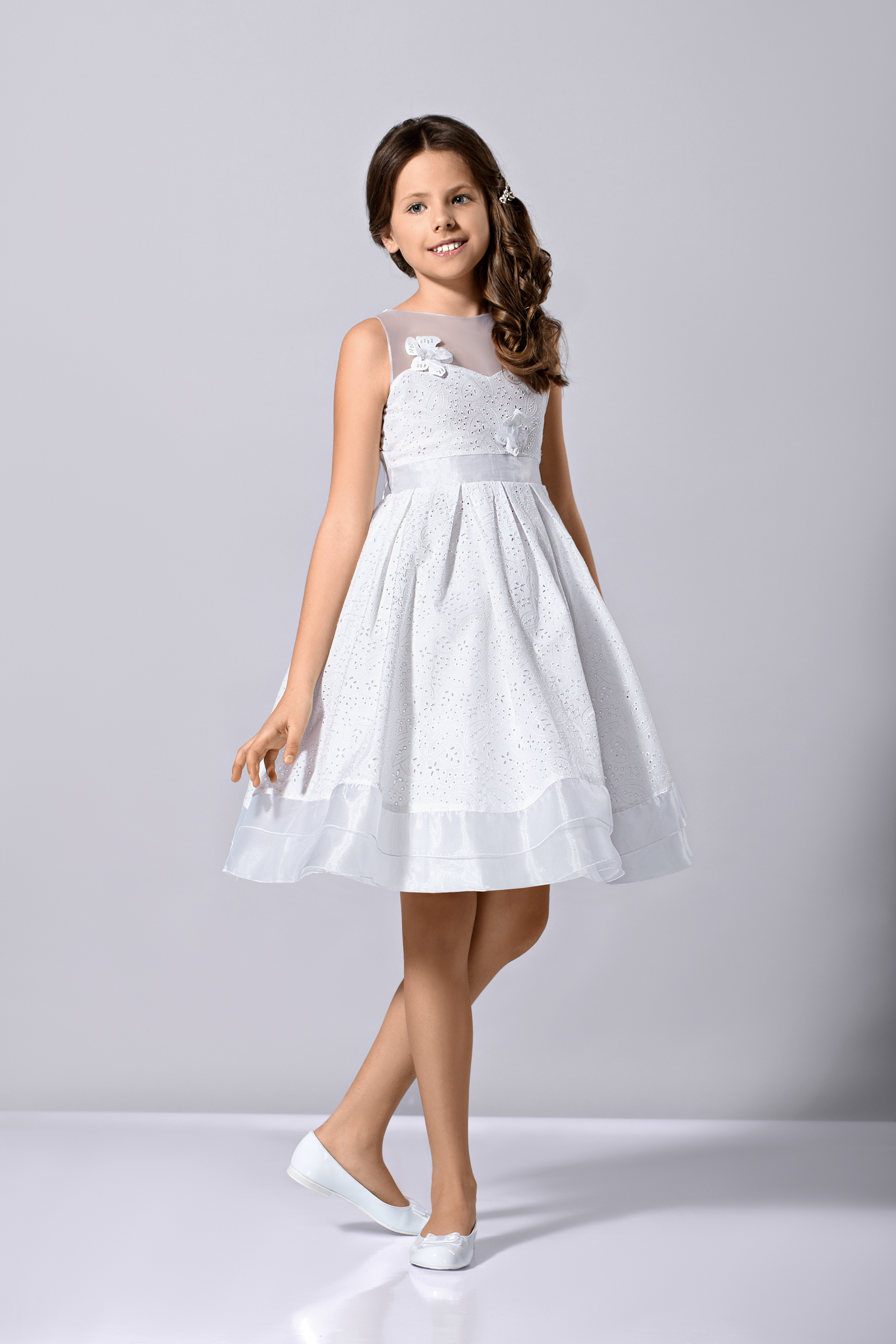 Robe fille de bapteme blanche